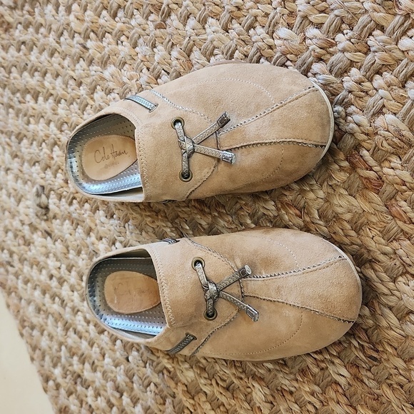 Cole Haan Air Brown Leather Tassel Performance Slides Shoes Women Sz 8B - Picture 15 of 15